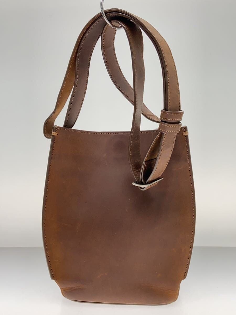 Tsuchiya Kaban Shoulder Bag Leather BRW 3