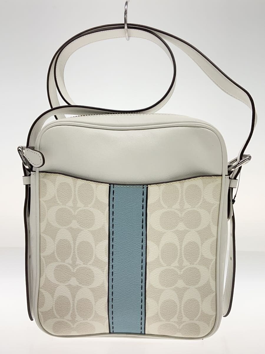 COACH Shoulder Bag PVC WHT All-over Pattern A2361 3
