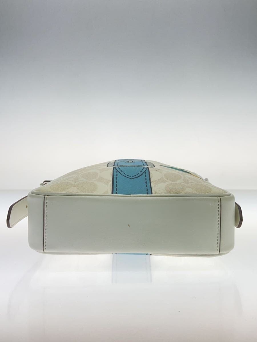 COACH Shoulder Bag PVC WHT All-over Pattern A2361 4