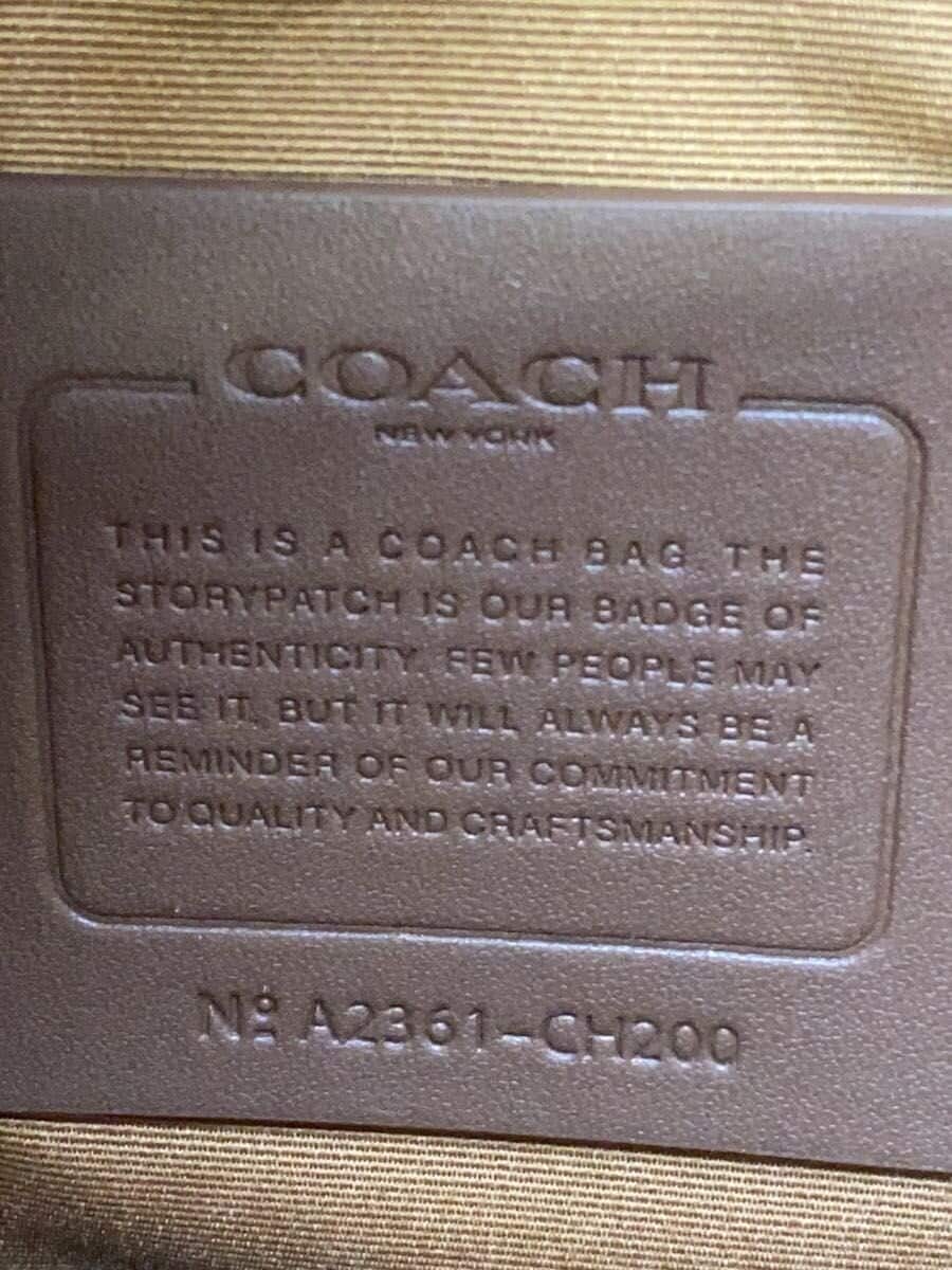 COACH Shoulder Bag PVC WHT All-over Pattern A2361 5