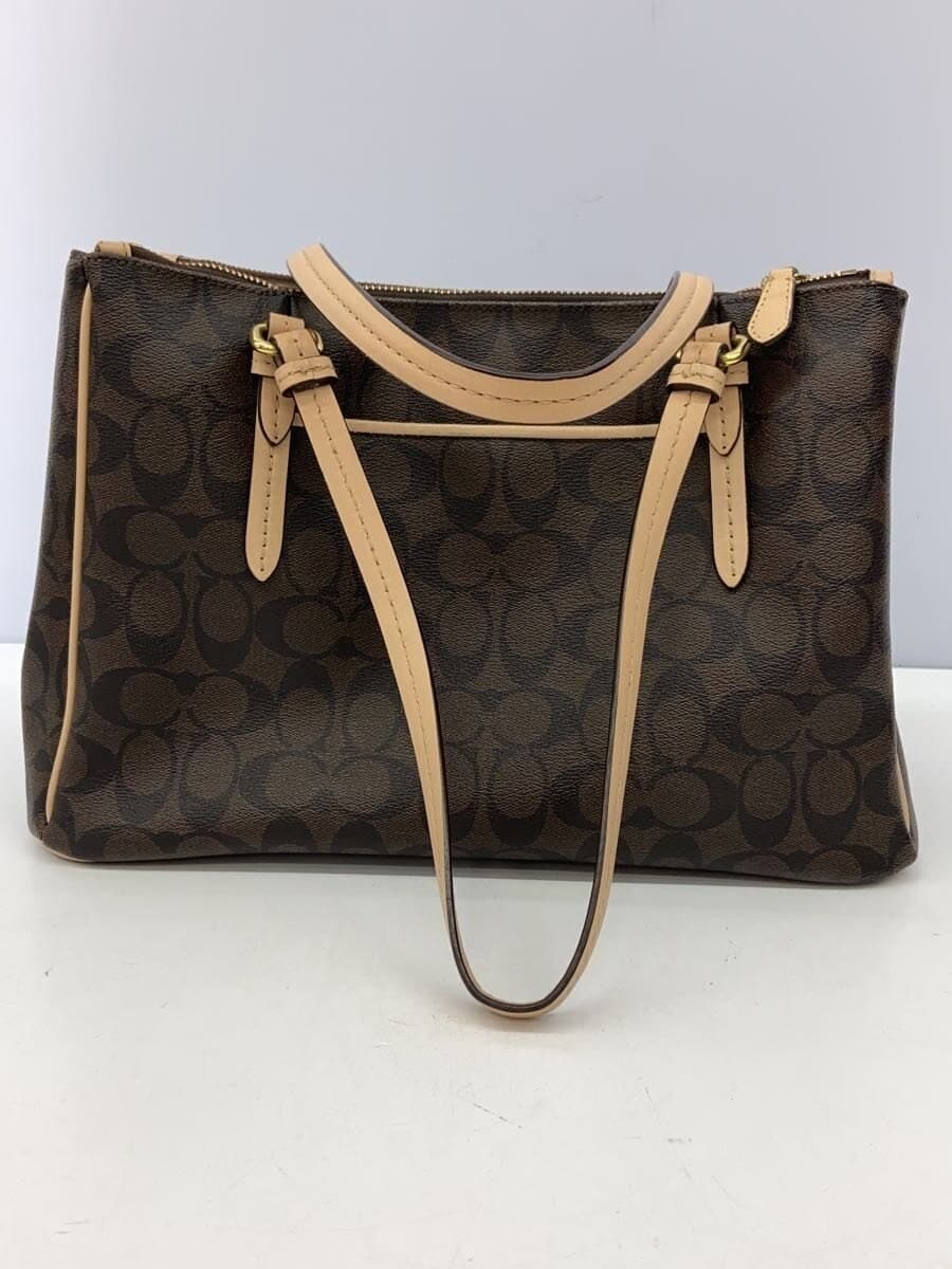 COACH Handbag PVC BRW Monogram 3