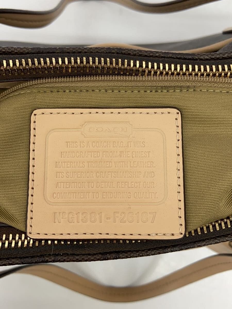 COACH Handbag PVC BRW Monogram 5