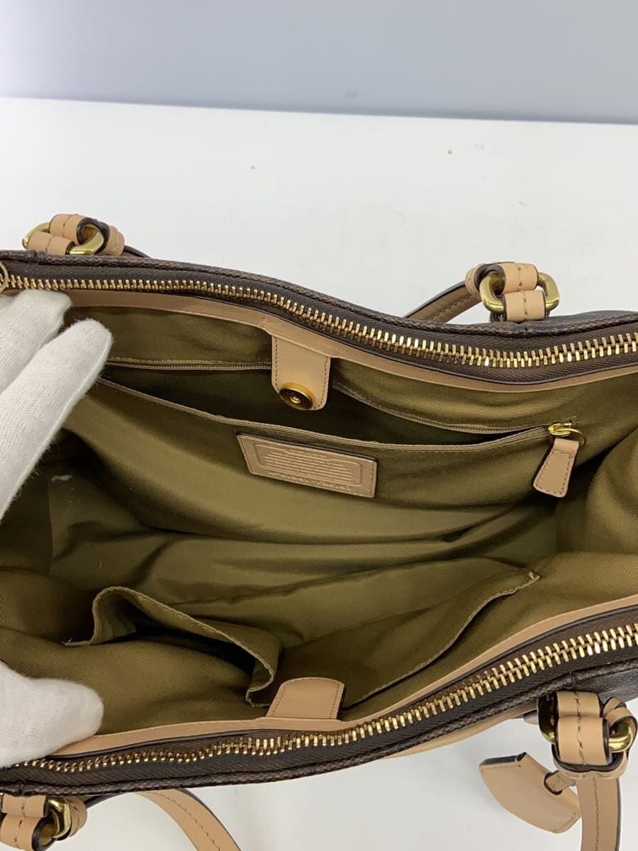 COACH Handbag PVC BRW Monogram 6