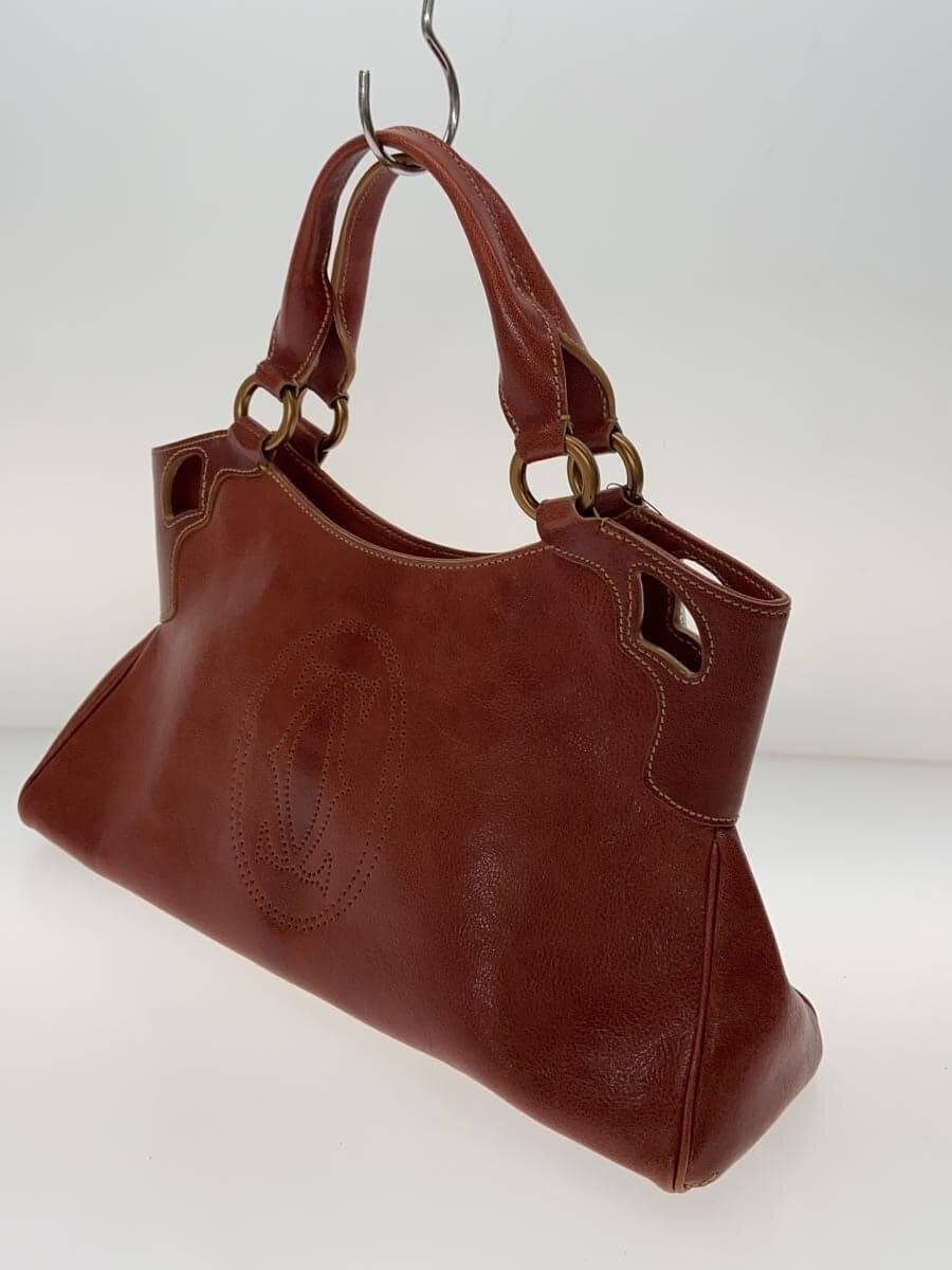 Cartier bag leather RED plain 2