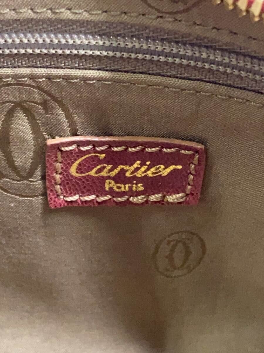 Cartier bag leather RED plain 5