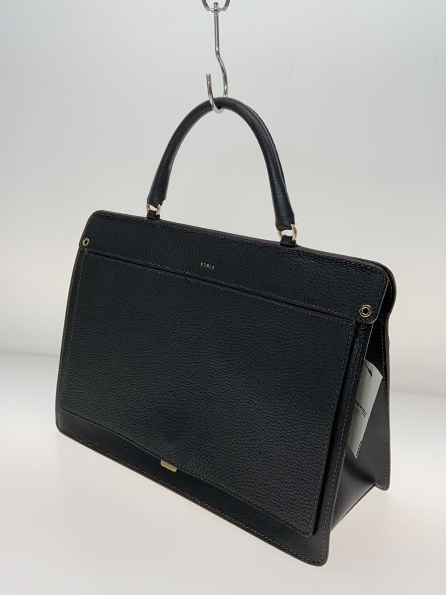 FURLA tote bag -- BLK solid color 2