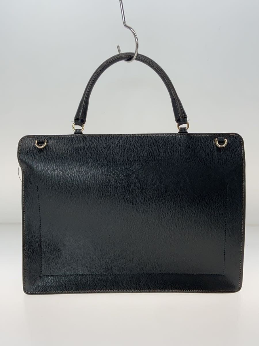 FURLA tote bag -- BLK solid color 3