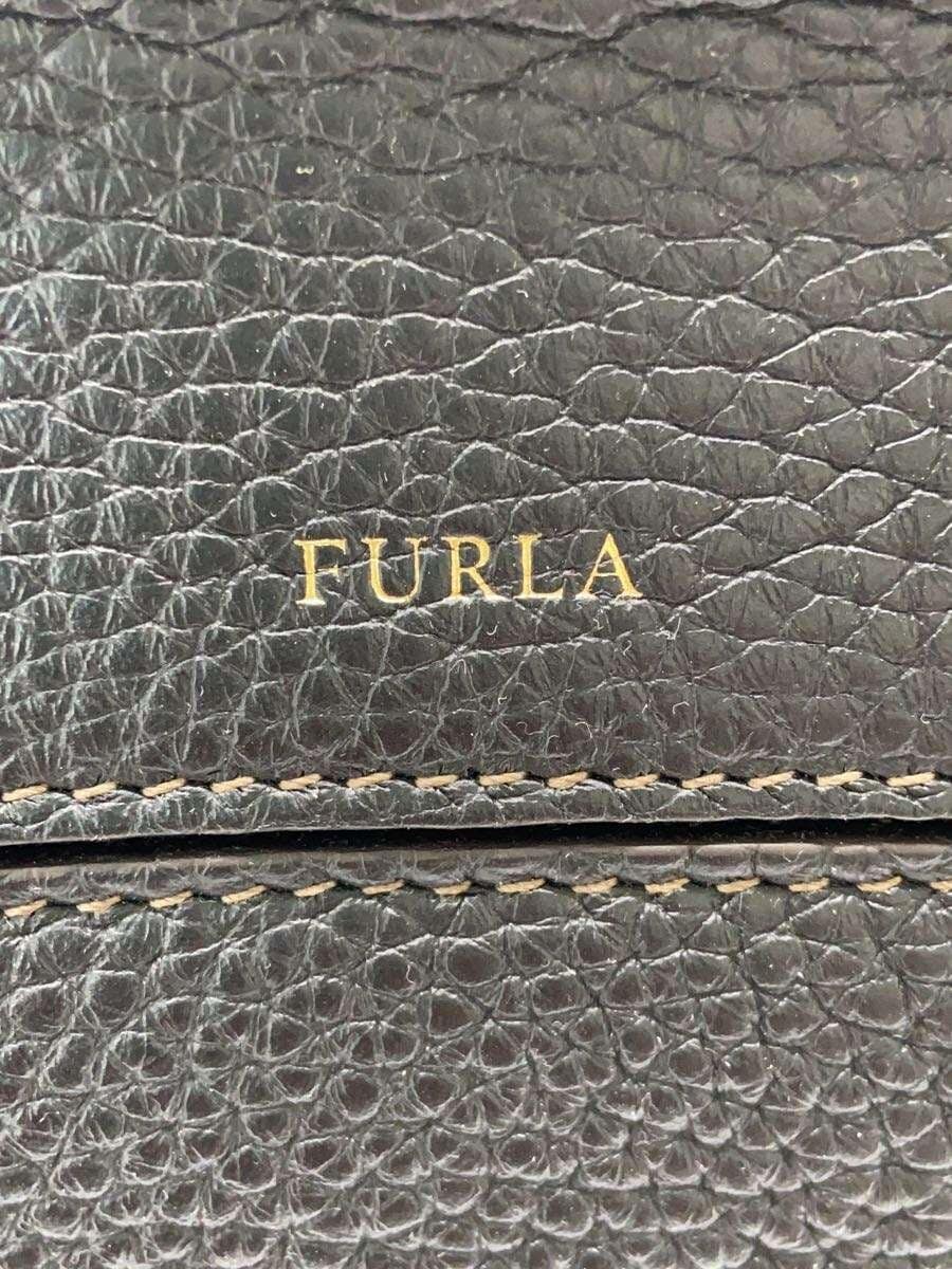 FURLA tote bag -- BLK solid color 5
