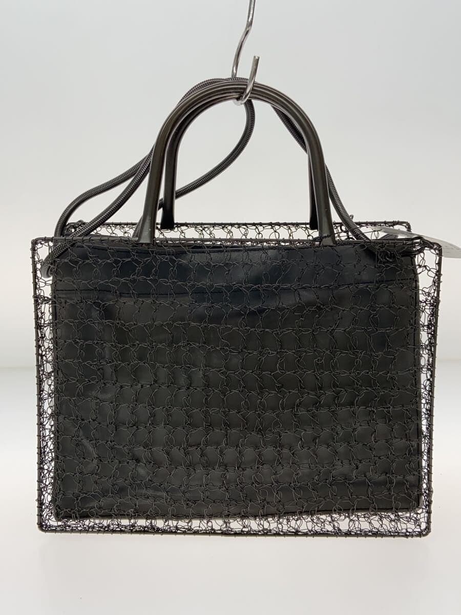 Salvatore Ferragamo tote bag leather black plain 3