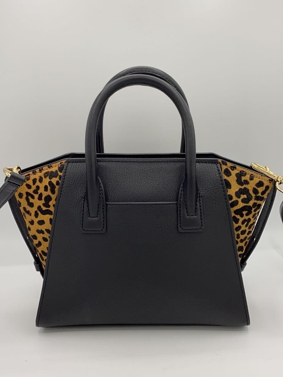 MICHAEL KORS Shoulder Bag Leather BLK Animal AC-2406 3