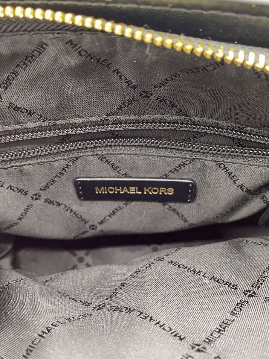 MICHAEL KORS Shoulder Bag Leather BLK Animal AC-2406 5