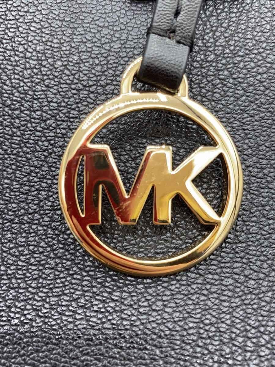 MICHAEL KORS Shoulder Bag Leather BLK Animal AC-2406 8