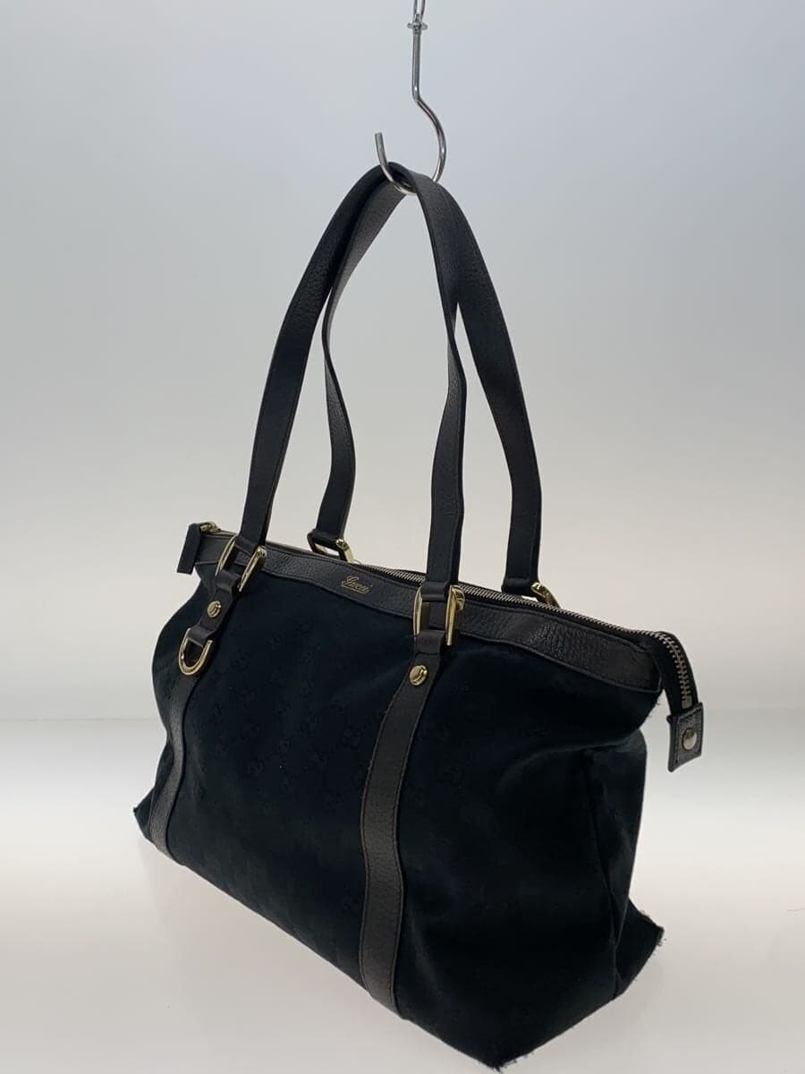 GUCCI Tote Bag_GG Canvas Canvas BLK 2