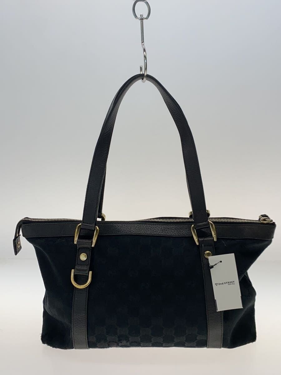 GUCCI Tote Bag_GG Canvas Canvas BLK 3