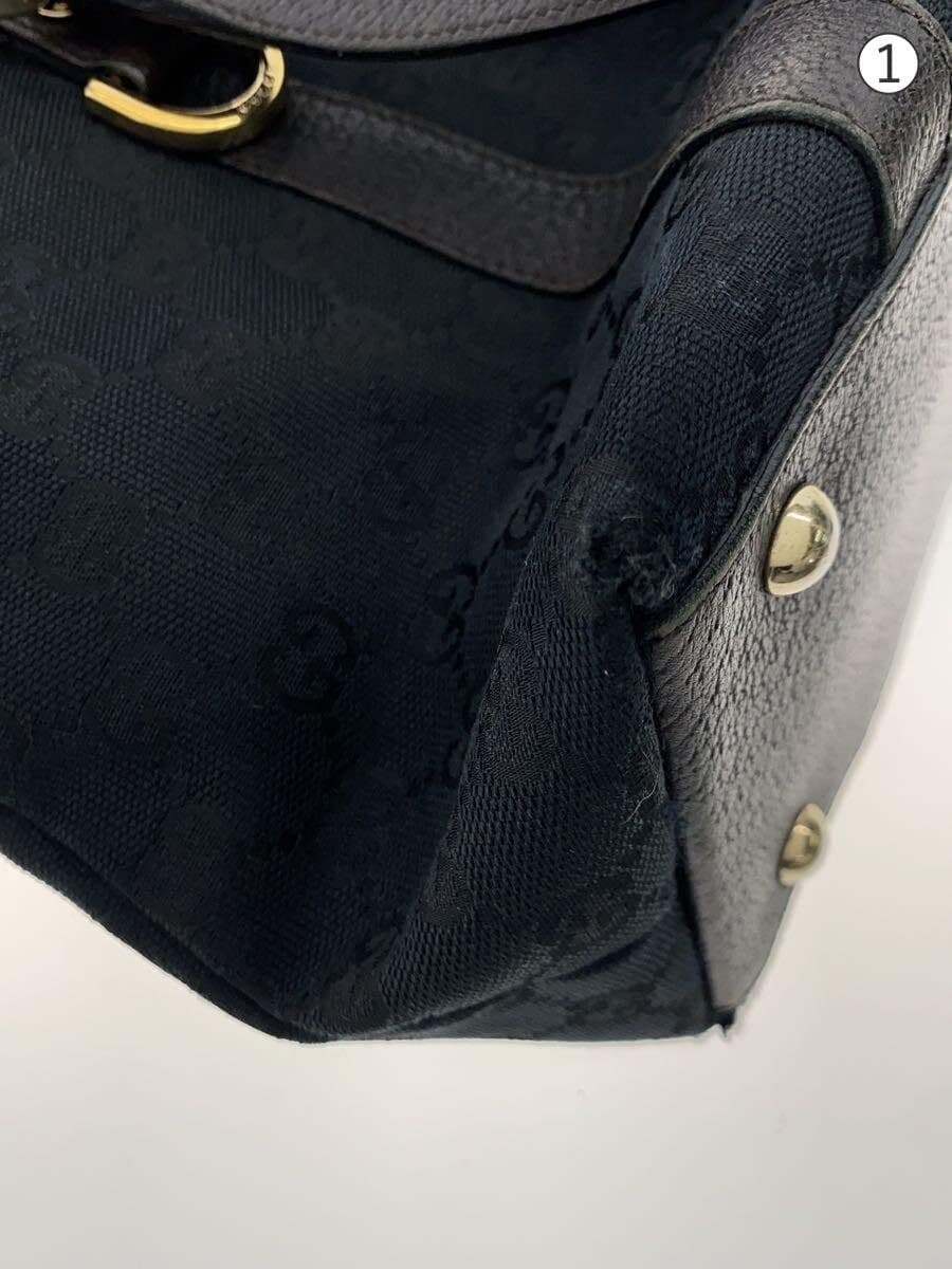 GUCCI Tote Bag_GG Canvas Canvas BLK 7