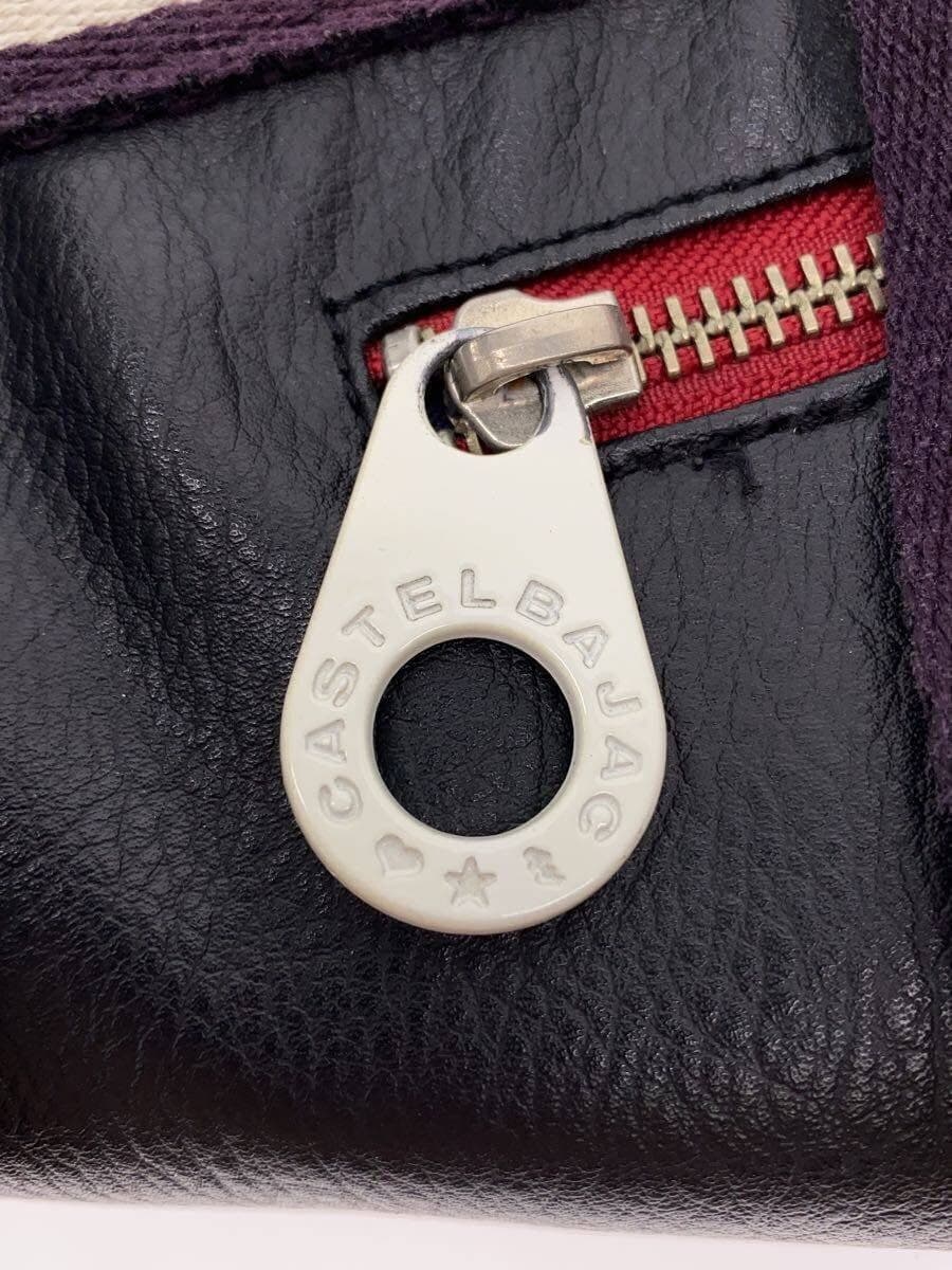 CASTELBAJAC Patch Tote Bag Leather NVY 5