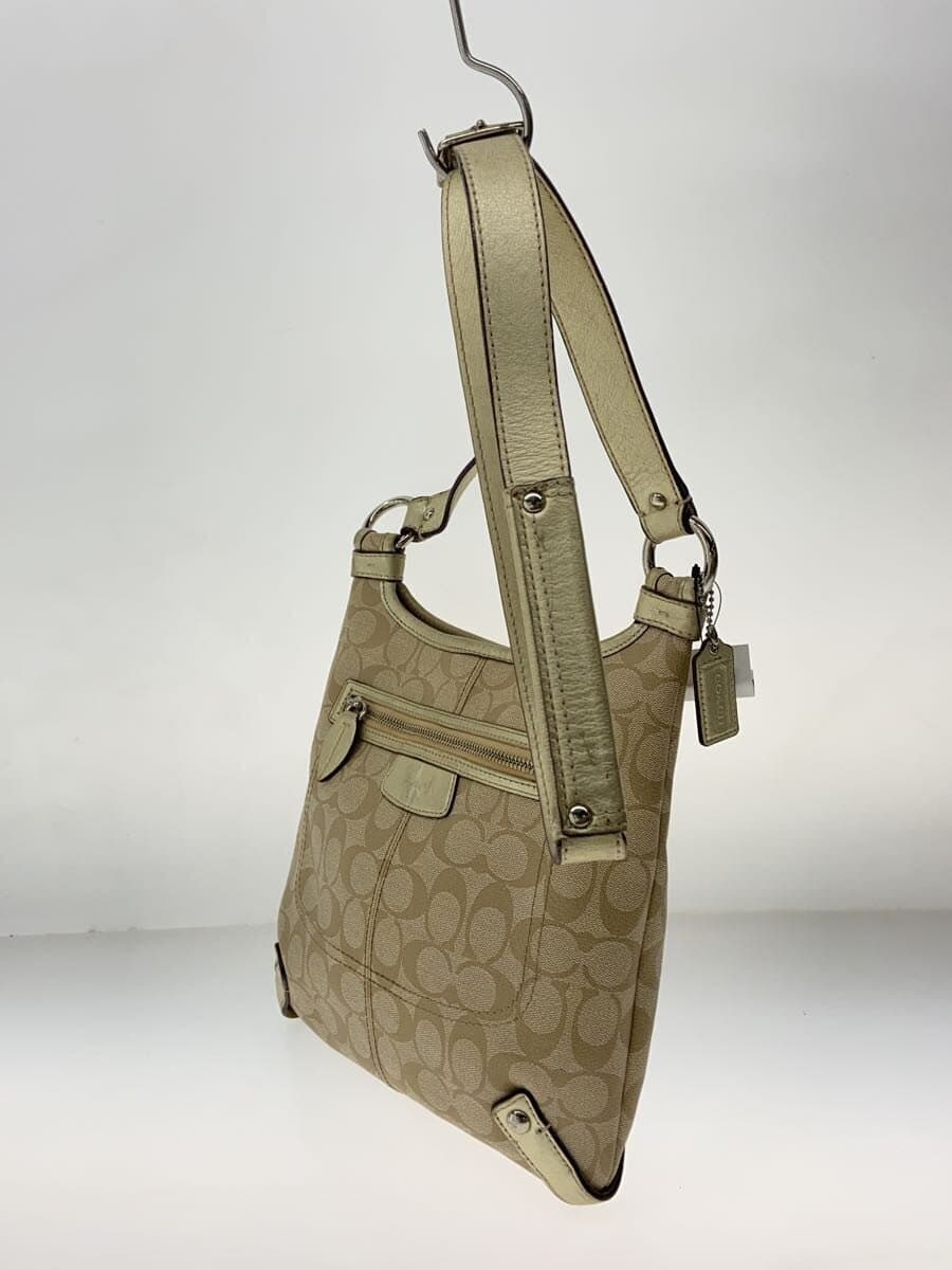 COACH Penelope Coated Signature Shoulder Bag GLD All Over Pattern F15704 2