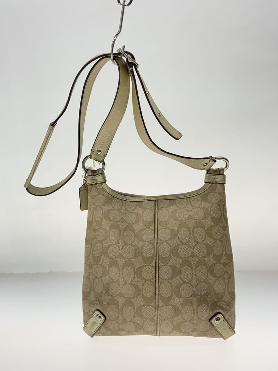 COACH Penelope Coated Signature Shoulder Bag GLD All Over Pattern F15704 3