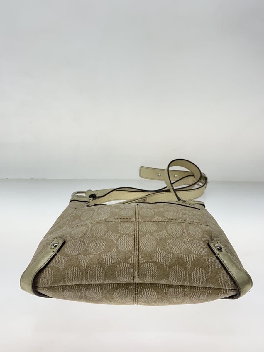 COACH Penelope Coated Signature Shoulder Bag GLD All Over Pattern F15704 4