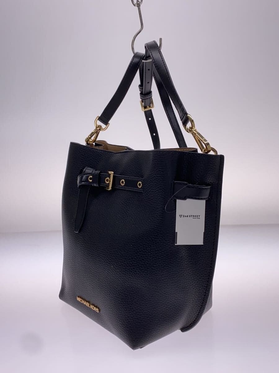 MICHAEL KORSEMILIA SM BUCKET BAG MSGR Shoulder Bag Leather BLK 35S1GU5M1T 2
