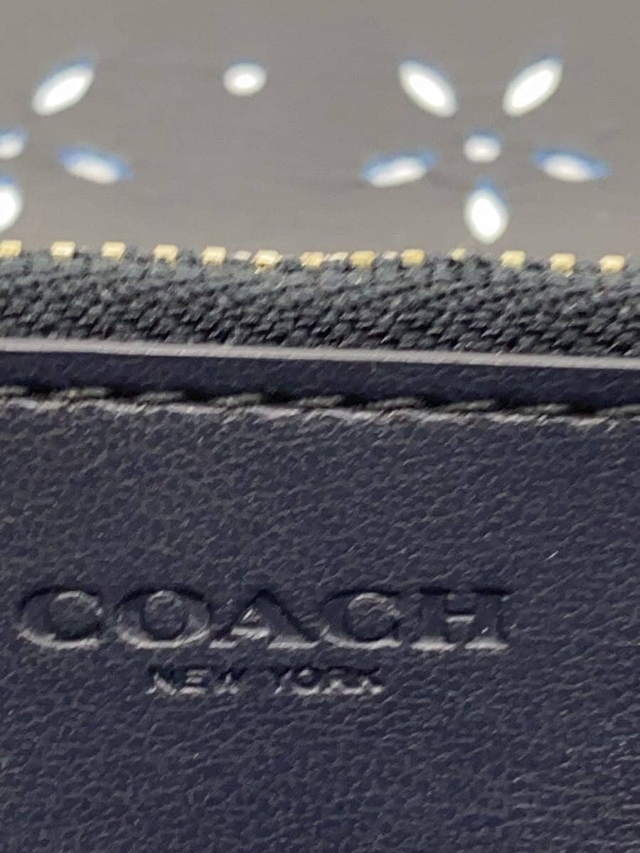 COACH Punching Shoulder Bag Leather BLU F58072 5