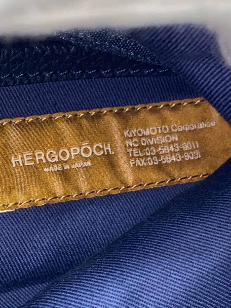 HERGOPOCH Bag Leather Navy 5
