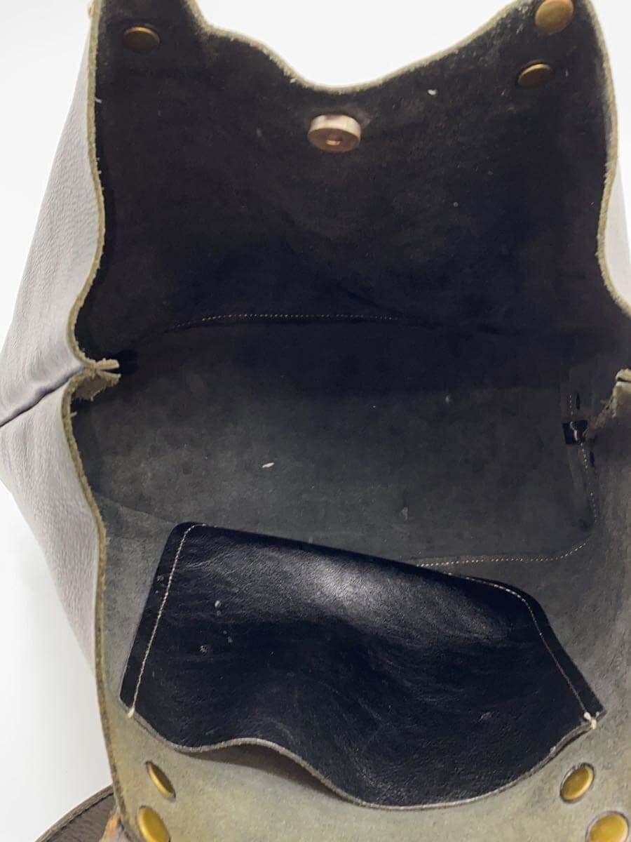 Other brand tote bag Leather BLK 5