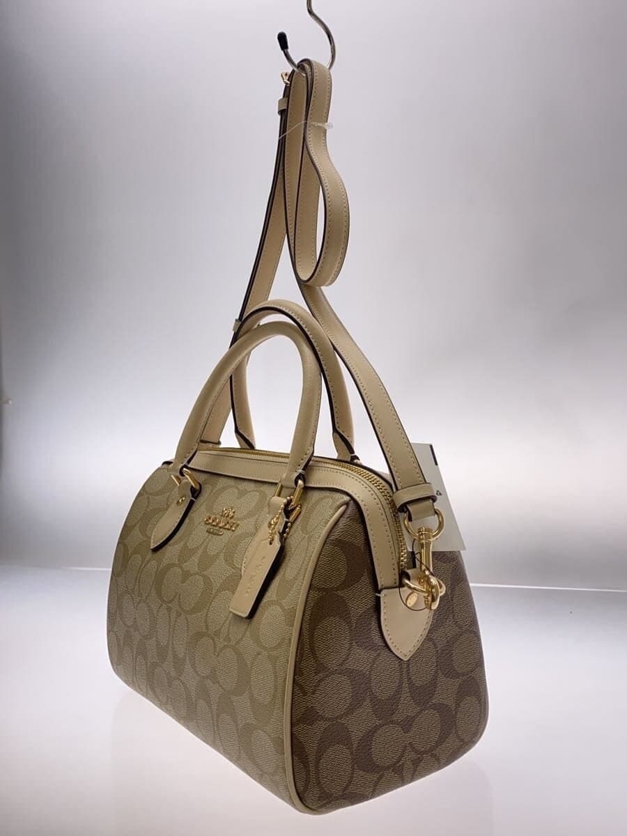COACH Shoulder Bag Leather GLD All Over Pattern J2322-CH486 2