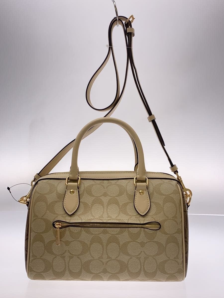 COACH Shoulder Bag Leather GLD All Over Pattern J2322-CH486 3