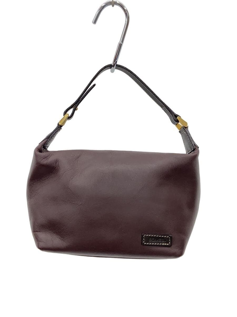 SOMES SADDLE Handbag Leather BRW Solid