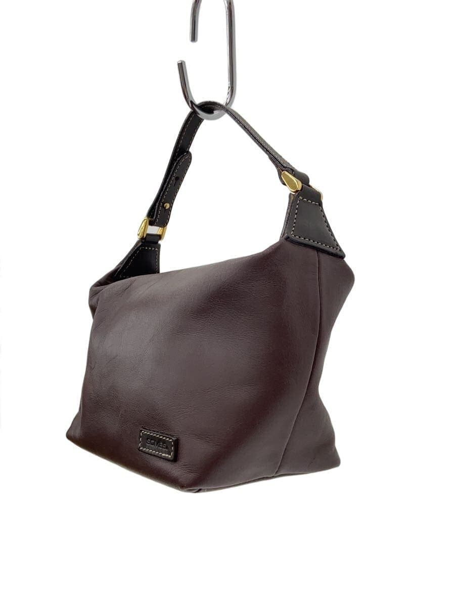 SOMES SADDLE Handbag Leather BRW Solid 2