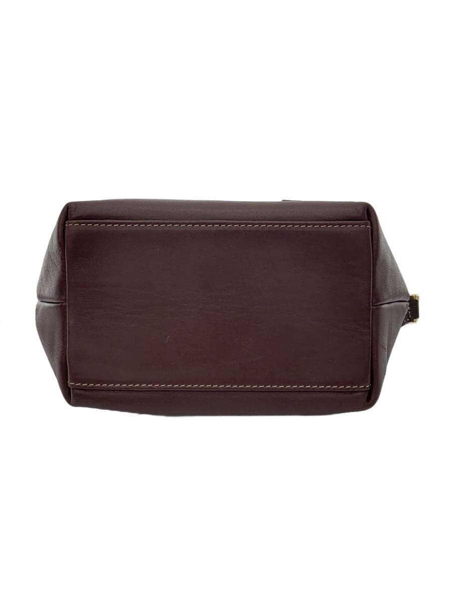 SOMES SADDLE Handbag Leather BRW Solid 4