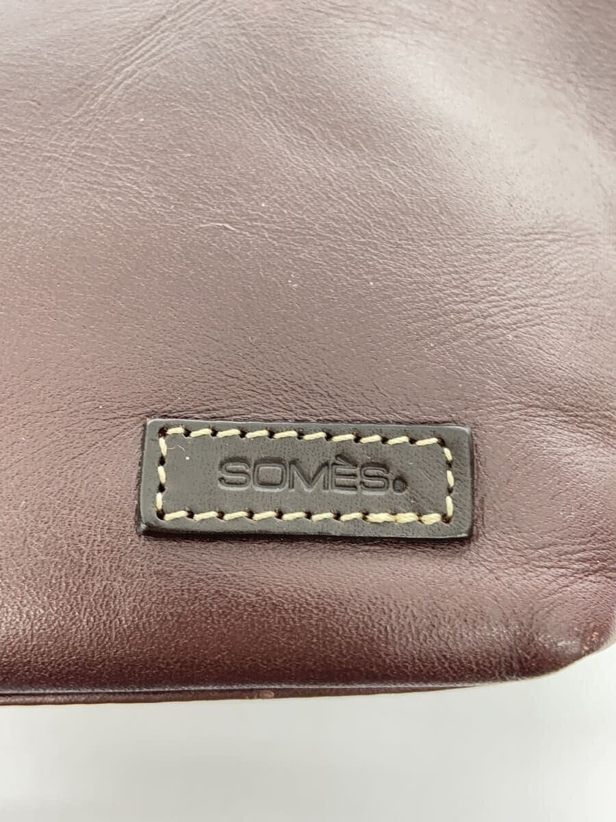 SOMES SADDLE Handbag Leather BRW Solid 5