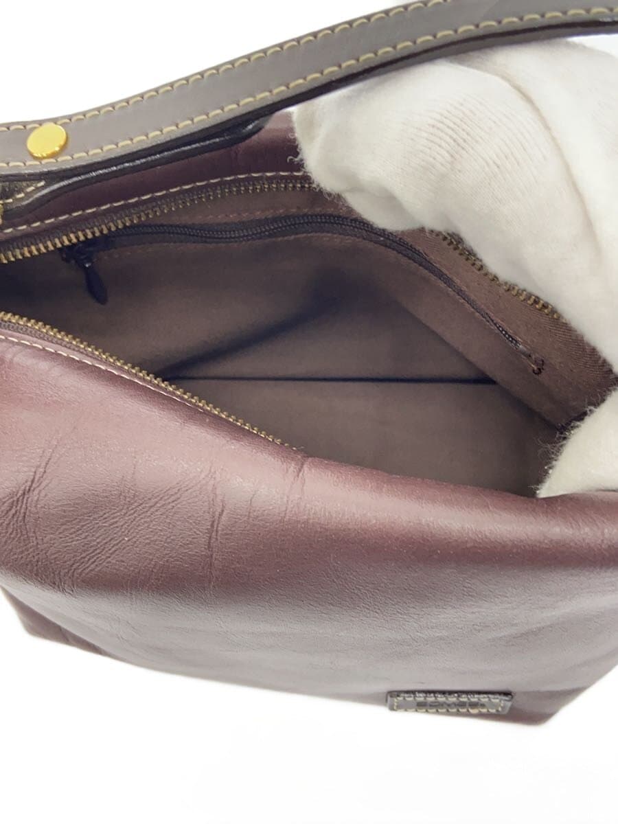 SOMES SADDLE Handbag Leather BRW Solid 6