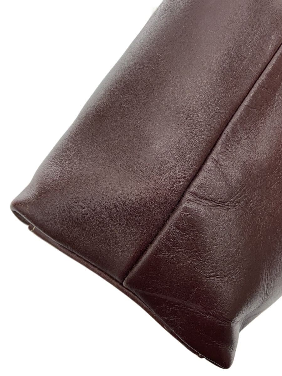 SOMES SADDLE Handbag Leather BRW Solid 7