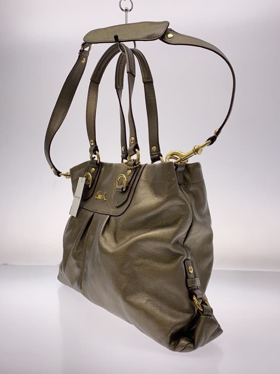 COACH tote bag leather BRW F15513 2