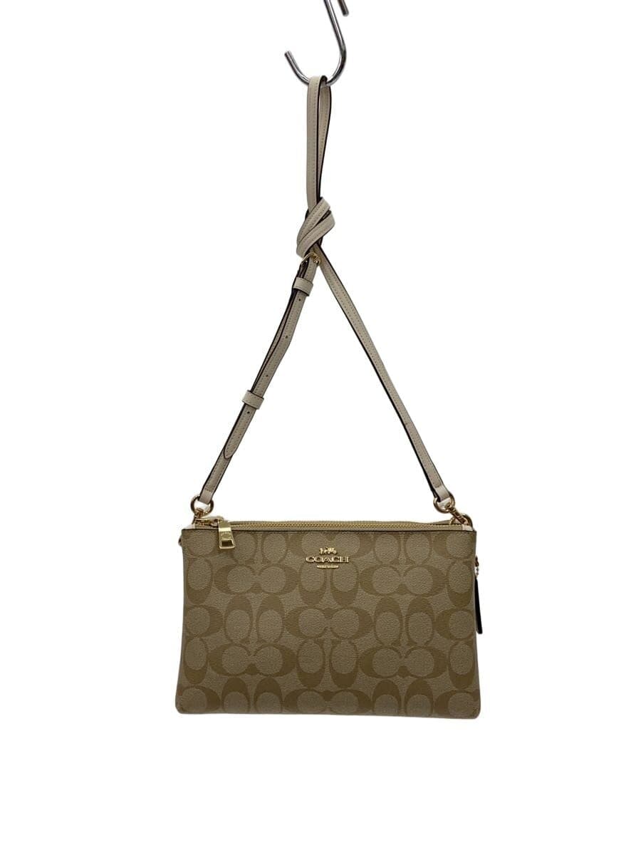 COACH Shoulder Bag BEG All Over Pattern F58328