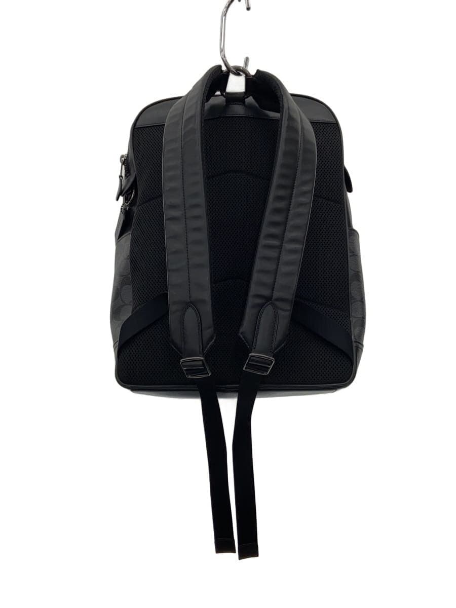 COACH Backpack Leather Black Monogram F38755 3