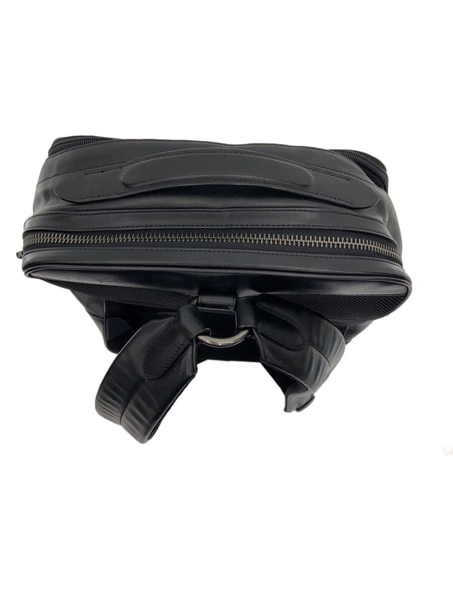 COACH Backpack Leather Black Monogram F38755 4