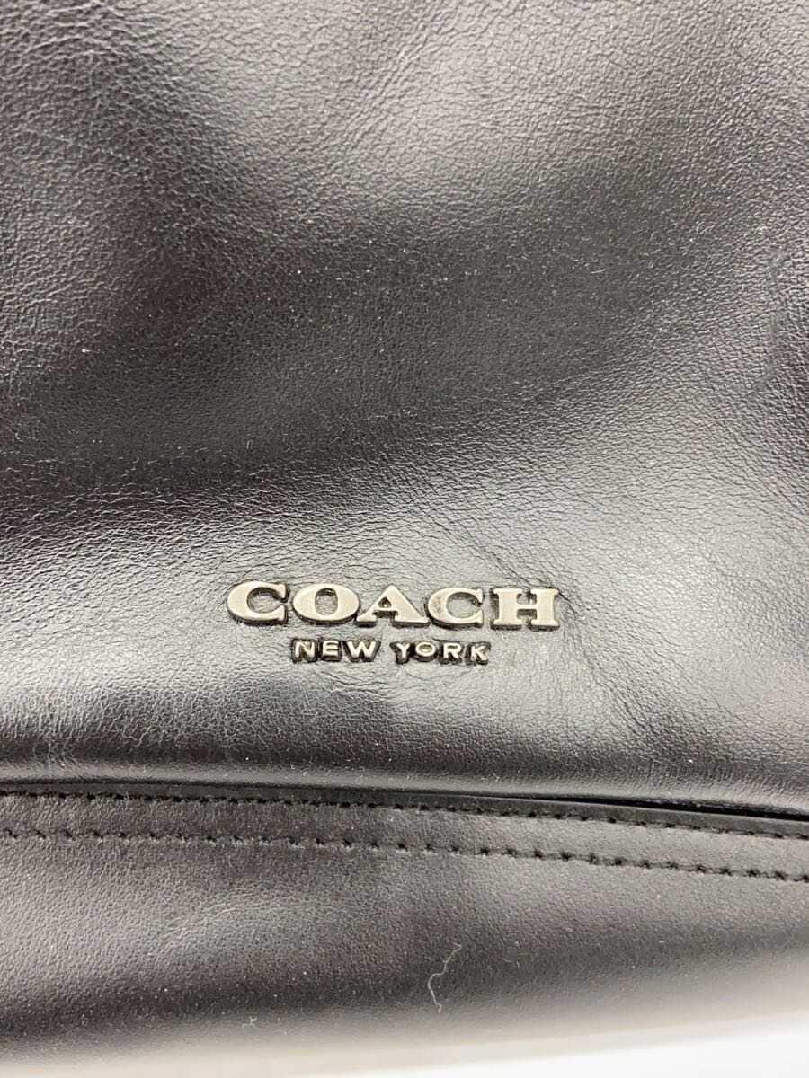 COACH Backpack Leather Black Monogram F38755 5