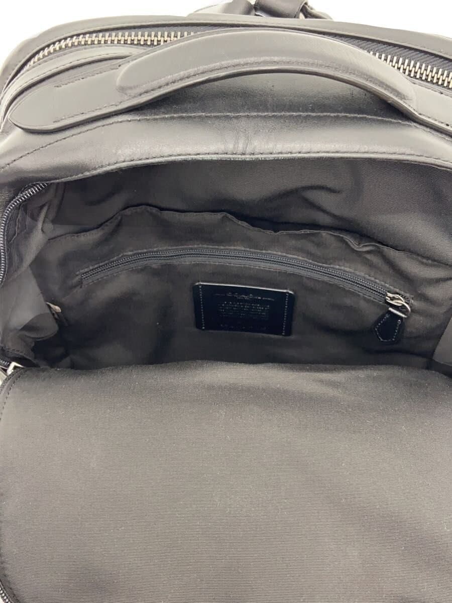 COACH Backpack Leather Black Monogram F38755 6