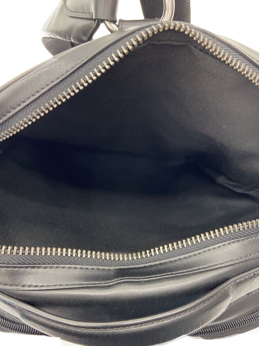 COACH Backpack Leather Black Monogram F38755 7