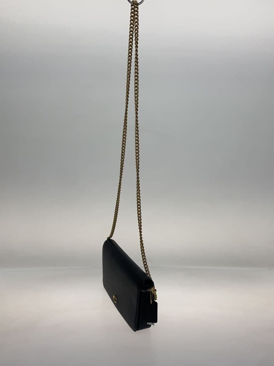 COACH Shoulder Bag Leather BLK CA001 2