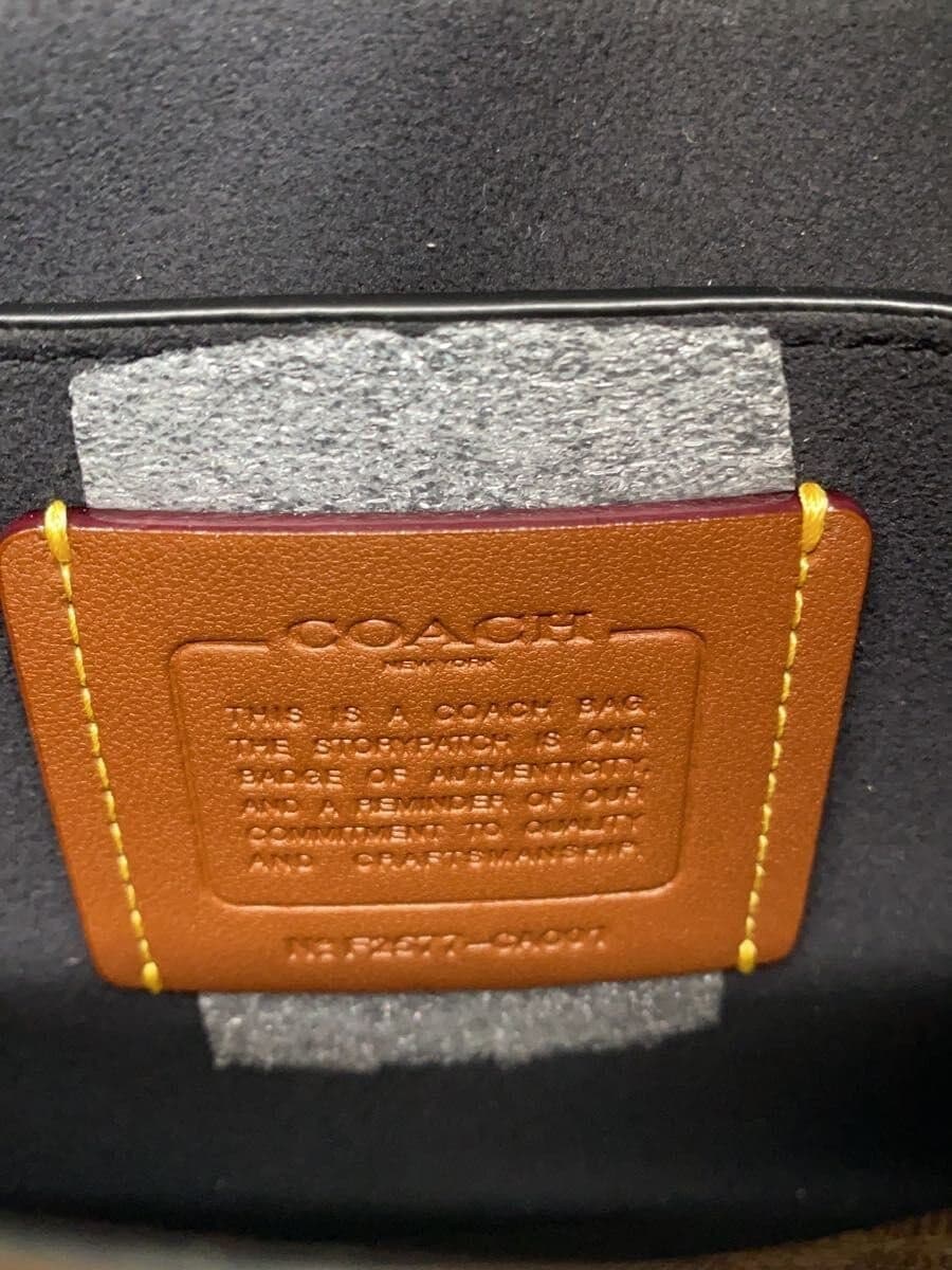 COACH Shoulder Bag Leather BLK CA001 5