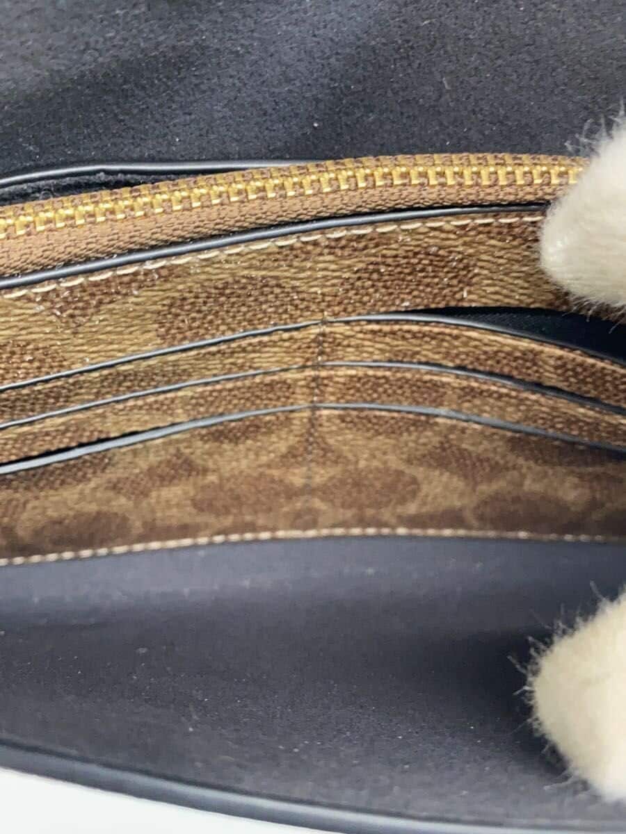 COACH Shoulder Bag Leather BLK CA001 6