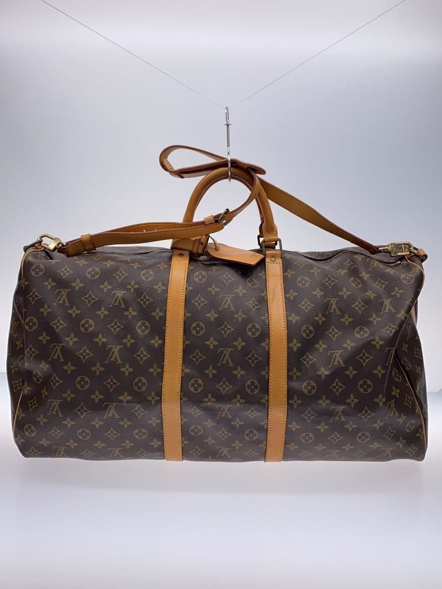 LOUIS VUITTON Keepall Bandouliere 60_Monogram Canvas PVC BRW Monogram 3
