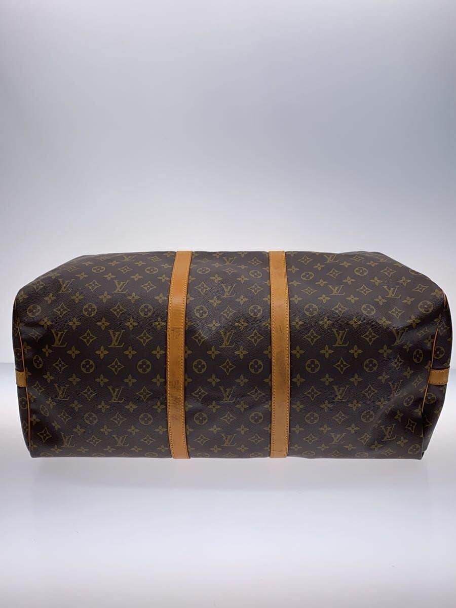 LOUIS VUITTON Keepall Bandouliere 60_Monogram Canvas PVC BRW Monogram 4