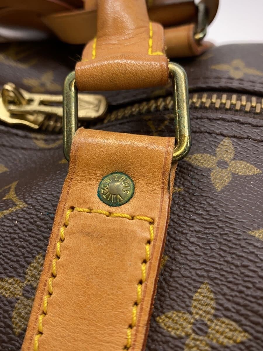 LOUIS VUITTON Keepall Bandouliere 60_Monogram Canvas PVC BRW Monogram 8