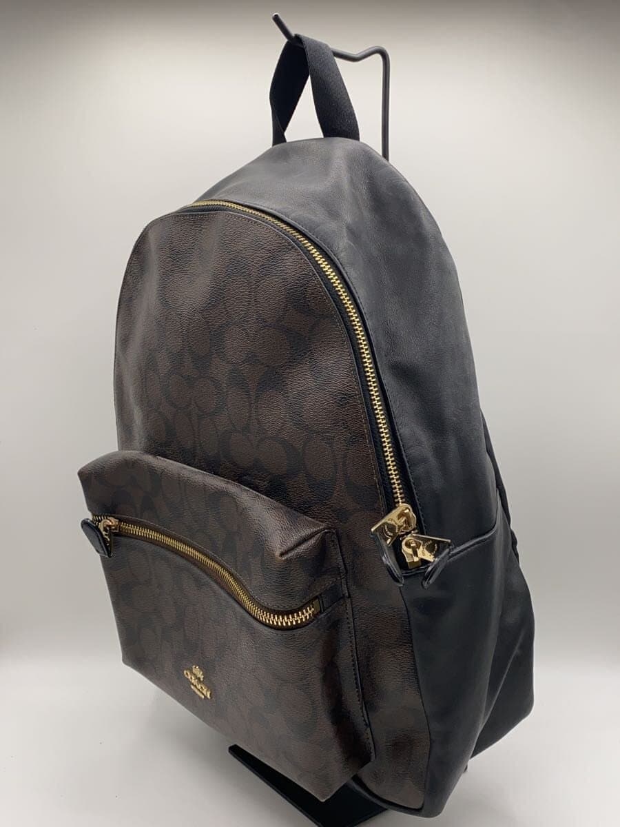 COACH Backpack_Signature_Brown Leather BRW All Over Pattern 2