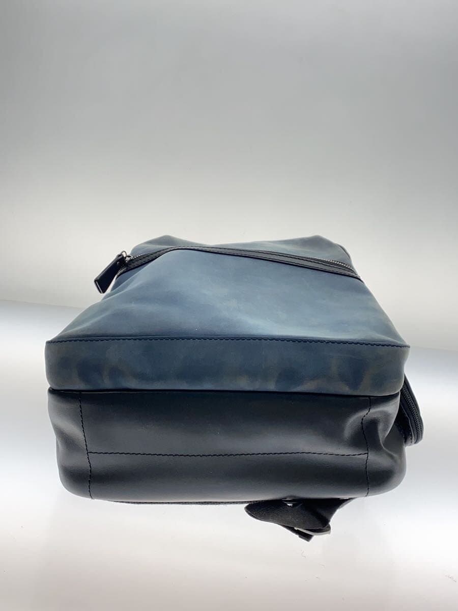 MORAL CODE Backpack Leather NVY Solid 4